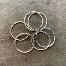 Load image into Gallery viewer, Sterling Silver Stacking Rings - Hammered
